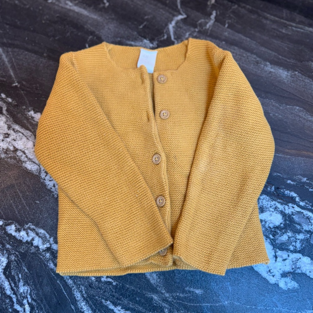 H&M Golden Knit Cardigan